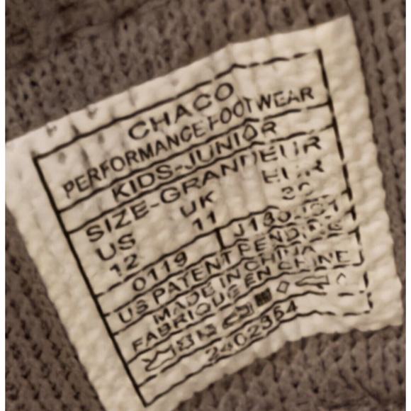 Chaco Kids' Odyssey Sport Sandal Tan Gray Orange little kids size 12 hiking shoe - Picture 7 of 7